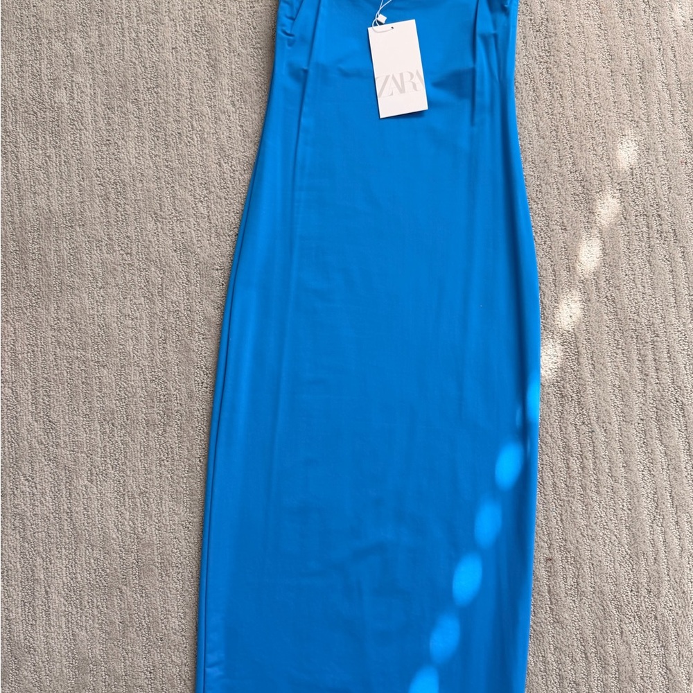 Zara Vibrant Blue Midi Dress